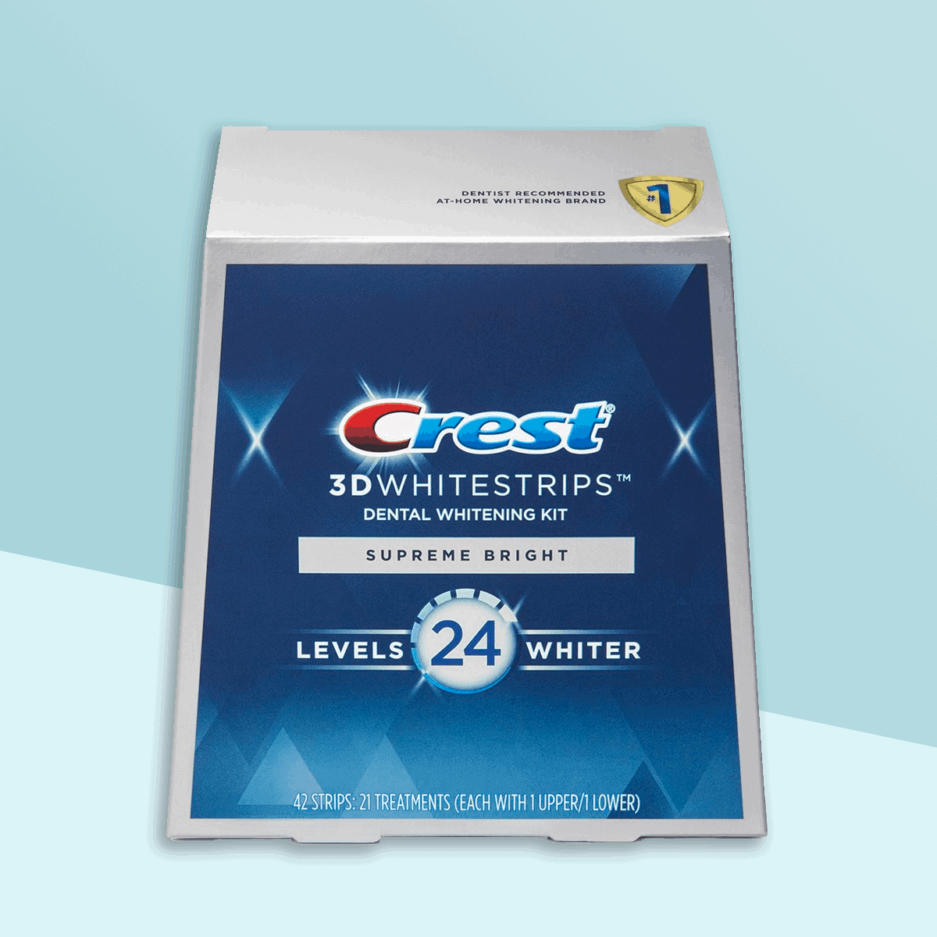 Crest 3D Whitestrips Supreme Bright Teeth Whitening Kit - Glänzende Aufhellung